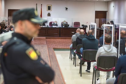 Juicio celebrado en la Audiencia Provincial de Algeciras contra los hermanos Castañas el pasado mes de abril en una sala que ahora se quedará pequeña para un macrojuicio al narco.