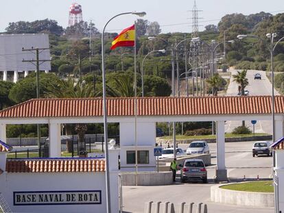 Entrada de la Base Naval de Rota (C&aacute;diz).