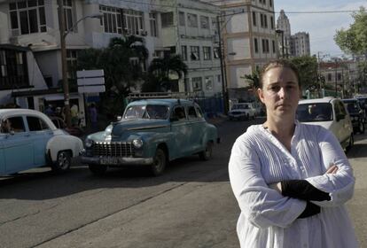 La artista Tania Bruguera, en La Habana, en diciembre de 2014.