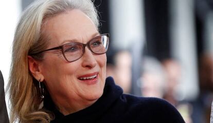La actriz Meryl Streep el pasado 5 de enero en el Paseo de la Fama de Hollywood, acompañando a su amiga Viola Davis, quien recibió una estrella.