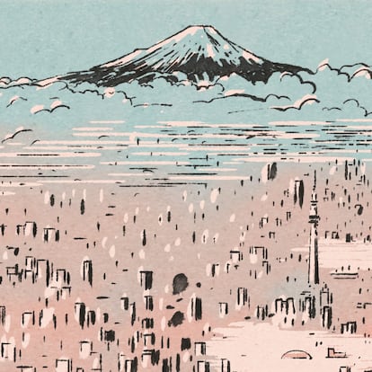 Una de las páginas del cómic 'Tokio: vida de pueblo en la metrópoli'.