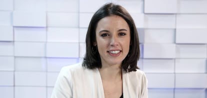 La portavoz de Podemos, Irene Montero.