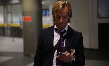 Rakitic a la llegada a Tur&iacute;n