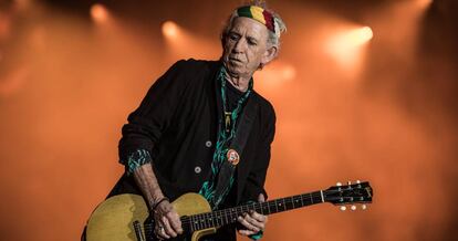 Keith Richards en un concierto en Nanterre.