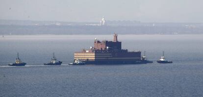 La central nuclear flotante 'Académico Lomonósov'.