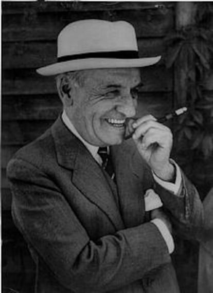 José Ortega y Gasset, en verano de 1949, en Aspen (Colorado), donde pronunció una conferencia en el centenario de Goethe.