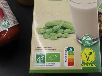 Un producto de Carrefour España con el etiquetado Nutri-Score.