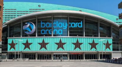 Simulaci&oacute;n del Palacio de Congresos con el patrocinio de Barclays.