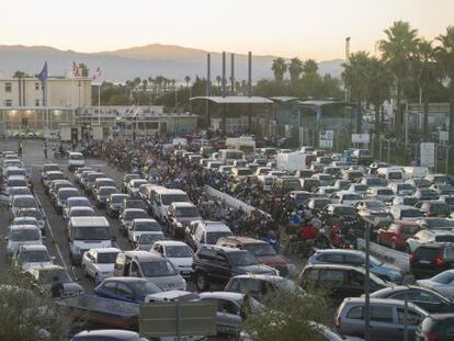 Gibraltar sufre colas casi todos los días