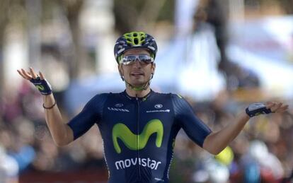 Juanjo Lobato, tras derrotar a Degenkolb en la etapa de Alhaurín de la última Vuelta a Andalucía.