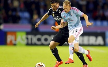 Krohn Dehli, en un partido contra el Madrid.