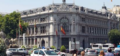 Sede del Banco de Espa&ntilde;a, en la plaza de Cibeles de Madrid.