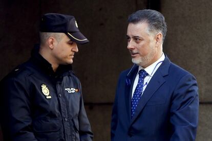 Alberto López Viejo, a su llegada a los juzgados el pasado mes de abril.