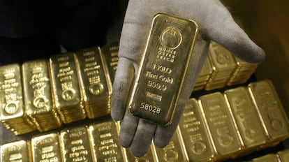 Lingotes de un kilo de oro.
