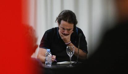 Pablo Iglesias, en el Consejo Ciudadano Estatal de Podemos.