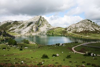 Lago Enol, en Asturias.