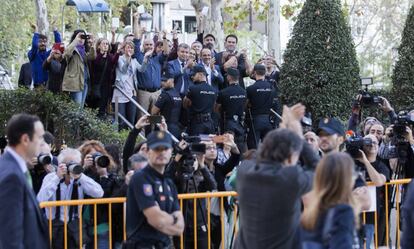 Concentración en apoyo a los diputados del Jordi Cuixart y Jordi Sànchez.