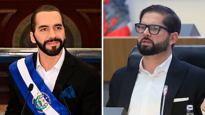 Nayib Bukele y Gabriel Boric