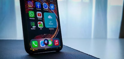 Siri de Apple en un iPhone