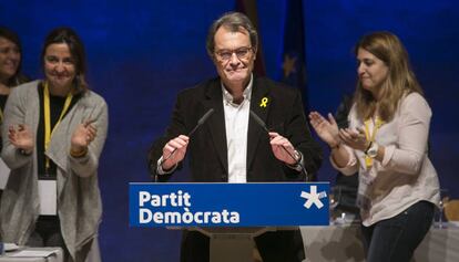 Artur Mas, acomiadant-se aquest dissabte en un acte del PDeCAT.