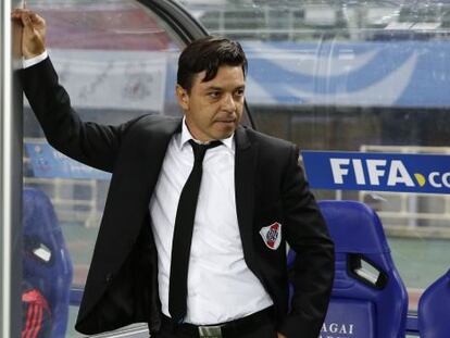 Gallardo, en la semifinal frente al Sanfrecce Hiroshima.