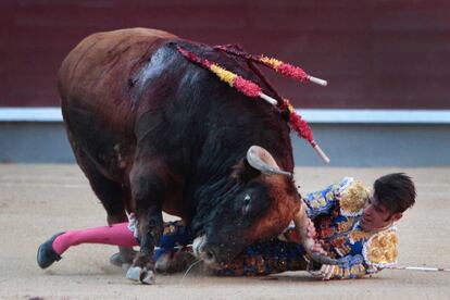 El torero Alejandro Talavante, ayer en Las Ventas. 