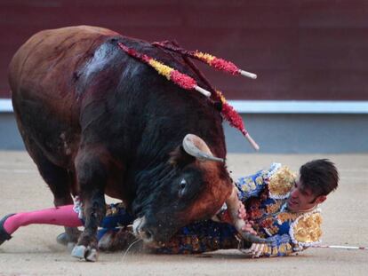 El torero Alejandro Talavante, ayer en Las Ventas. 