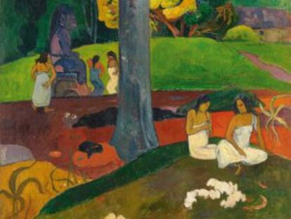 &#039;Mata Mua (&Eacute;rase una vez)&#039;, 1892, &oacute;leo de Gauguin en el Museo Thyssen-Bornemisza.