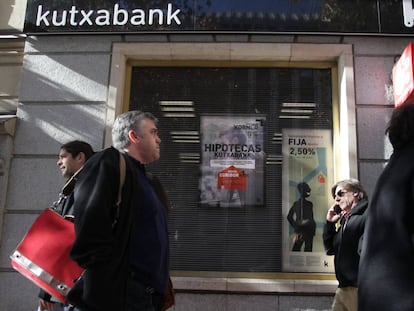 Una sucursal de Kutxabank.