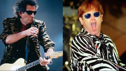 Keith e Elton ainda não são muito amigos.