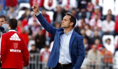 Sergi, en la banda ante el Eibar. 