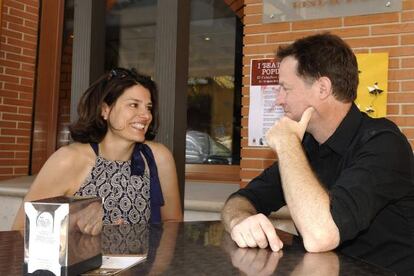 Britain&rsquo;s deputy PM, Nick Clegg, and his wife Miriam Gonz&aacute;lez relax in Olmedo, Valladolid this week.