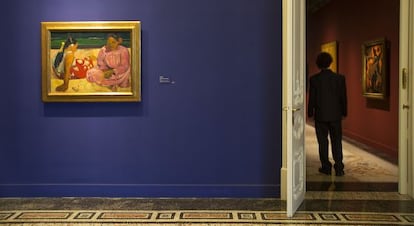 'Mujeres de Tahiti', de Gauguin (1891), podrá verse en el primer piso de la Mapfre hasta enero.