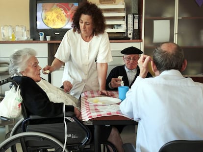 Pacientes de Párkinson en un centro de Albacete, en 2011.