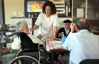 Pacientes de Párkinson en un centro de Albacete, en 2011.