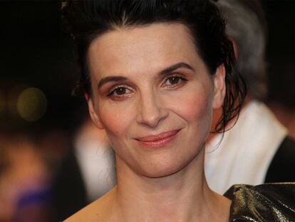La actriz francesa Juliette Binoche, en la presentación en Cannes de <i>Copia conforme</i>.