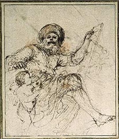 <i>Estudio para el profeta Jeremías</i> (1626), de Guercino.