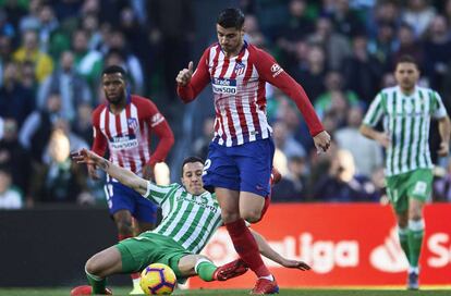 Álvaro Morata, durante el partido ante el Betis.