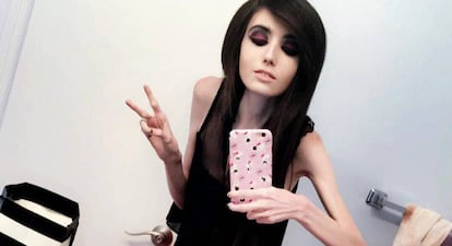 La 'youtuber' acusada de promover la anorexia, Eugenia Cooney.