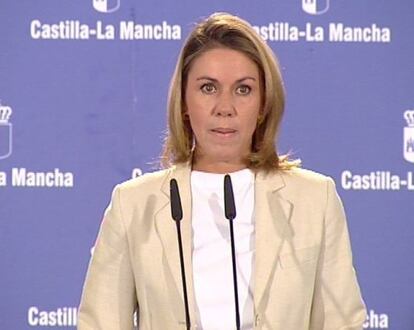 La presidenta de Castilla-La Mancha, María Dolores de Cospedal