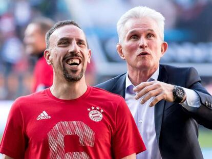 Heynckes pide una ovación para Ribéry. 