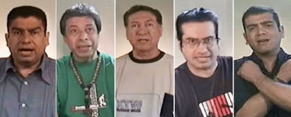 Desde la izquierda, Fabio Arizmendi, Carlos Charry, Alberto Quintero, Juan Carlos Narváez y Francisco Giraldo.