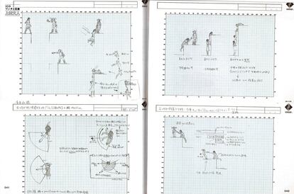 Estudio de los personajes de 'Shadow of the colossus'. 