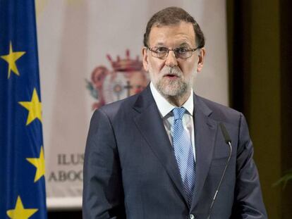 El presidente en funciones, Mariano Rajoy, este jueves.