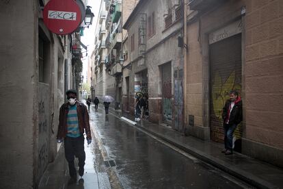 El centro abierto de la fundación Arrels, en el barrio del Raval de Barcelona.