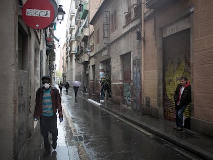 El centro abierto de la fundación Arrels, en el barrio del Raval de Barcelona.