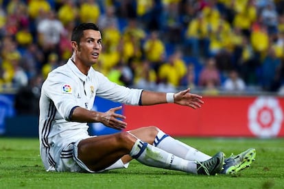 Cristiano Ronaldo, en Las Palmas.