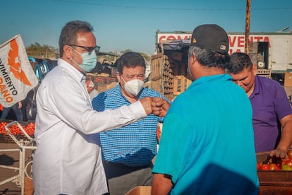 Abel Murrieta, durante la campaña electoral.