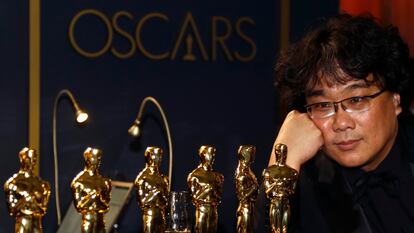 Bong Joon Ho, o grande vencedor da noite.