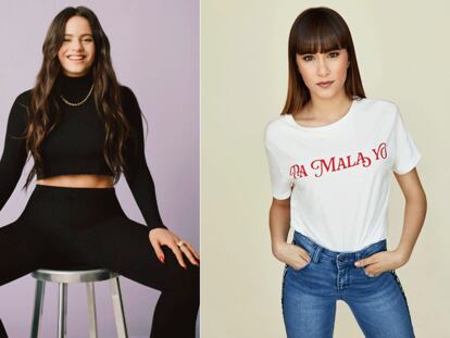 Berta Vázquez, Rosalía y Aitana en sus campañas para las distintas marcas de Inditex.